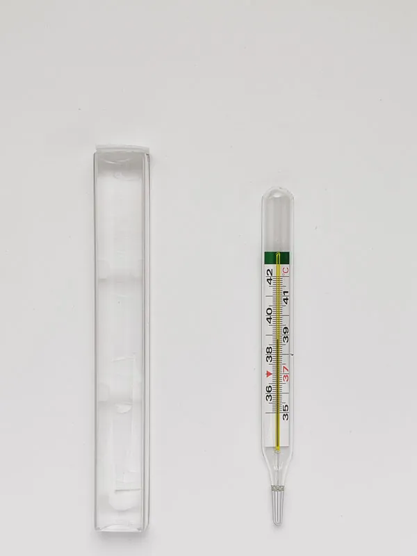 Mercury-free thermometers with Enlargement Case