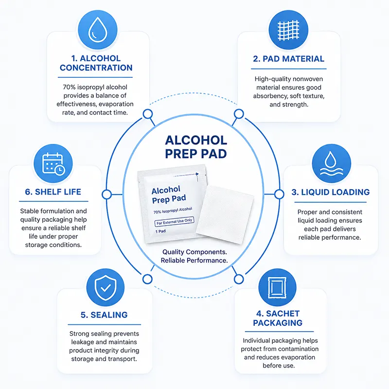 the performance of alcohol pads